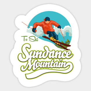 Sundance Mountain ski logo Sticker